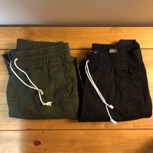 H&M Twill Joggers with Zippers